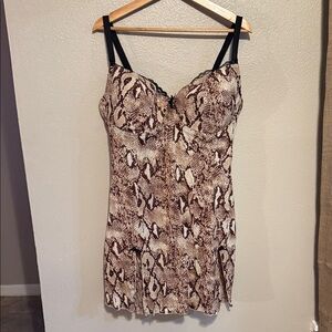 Smart & Sexy Snakeskin Sexy Sleepwear Slip Dress